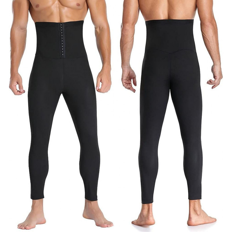 Redéfinissez Votre Physique : Leggings d'Entraînement pour Hommes avec  Pantalon de Yoga Ajustable pour la Perte de Poids.