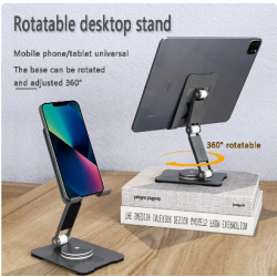 Support de téléphone portable bureau en aluminium support table berceau  pour tablette 1 pc argenté