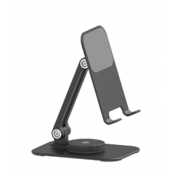 Support Téléphone Portable, Support de bureau universel en aluminium - Noir  - Cdiscount Téléphonie