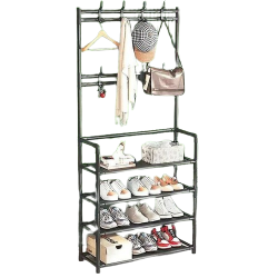 Entrance Clothes Rack With...