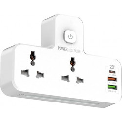 Wall-mounted power strip...