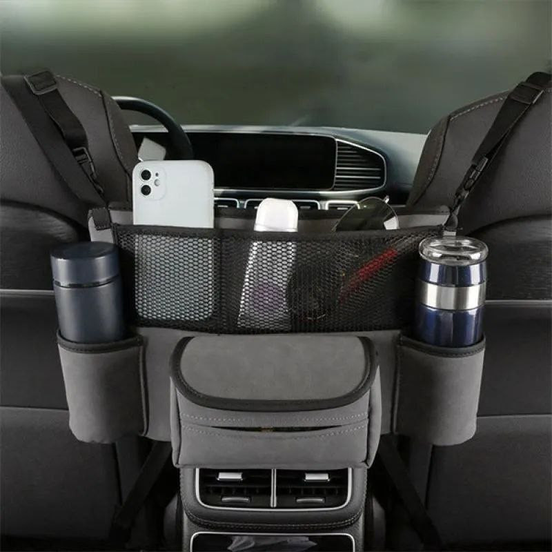 LTS FAFA Pack organisateur de siège arrière de voiture pliable avec support  de tablette à écran tactile boîte à mouchoirs organisateur de stockage de  voiture avec 8 poches de rangement pour casque/tro