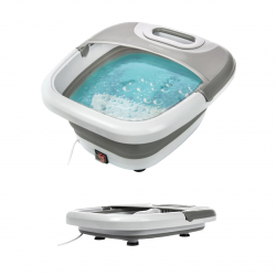 Foldable foot bath with heater