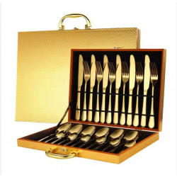 24-piece stainless steel...