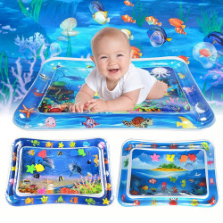 Inflatable play mat with...