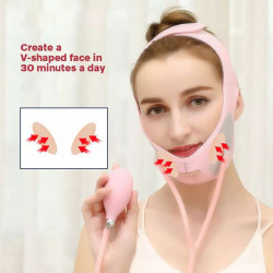 Inflatable face slimming band