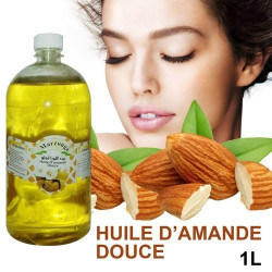 UN LITRE HUILE D'AMANDES...