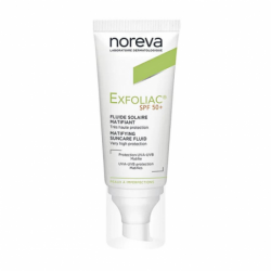 Noreva Exfoliac Sunscreen in Invisible Mattifying Fluid Spf50 – 40ml