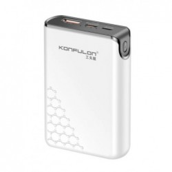 KONFULON Large Capacity 10000mAh External Battery PD 20W Fast Charging PowerBank 10000mAh USB