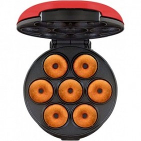 Electric Donut Maker, Double-Sided Non-Stick Heated Donut Maker Makes 7 Donuts