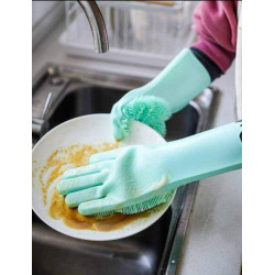 silicone gloves with...